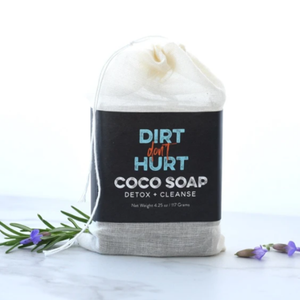 Dirt Don't Hurt - Detox + Cleanse Charcoal Body Soap; Deep Clean, Scrub + Detoxify