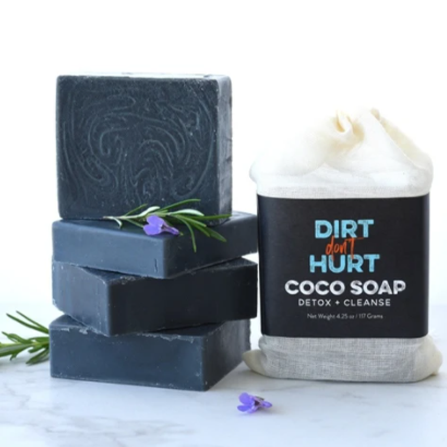 Dirt Don't Hurt Detox + Cleanse Charcoal Body Soap