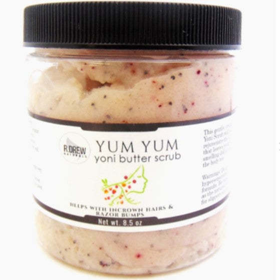 R. Drew Naturals - Exfoliante de mantequilla Yum Yum Yoni - Cuidado femenino